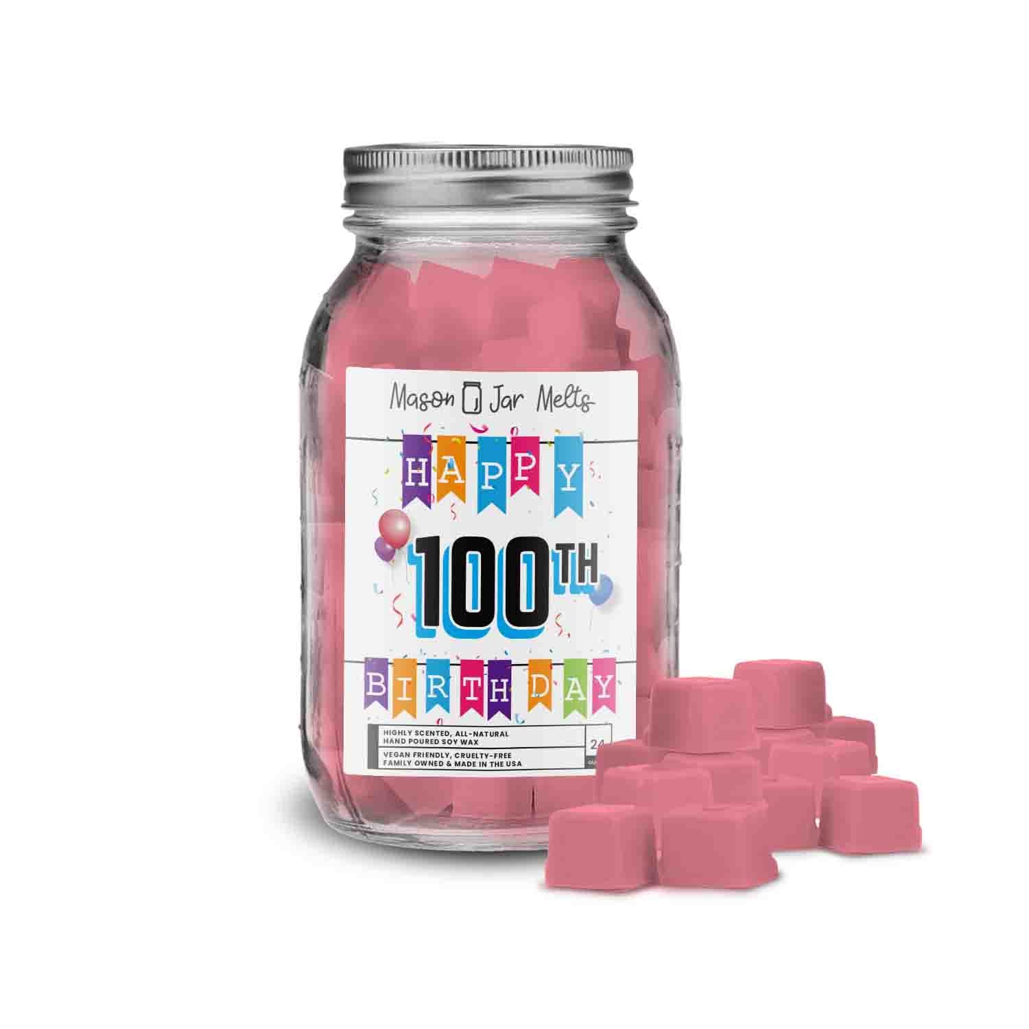 Happy 100th Birthday Mason Jar Melts