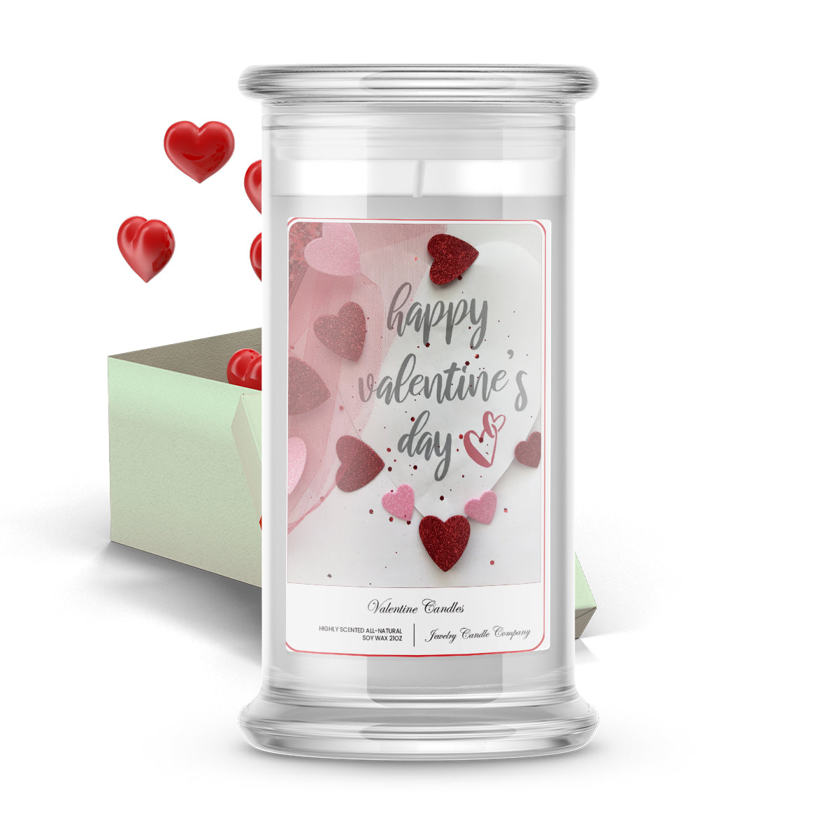 Happy Valentine's Day Candle