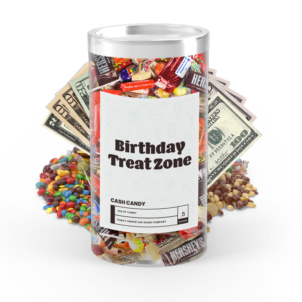 Birthday Treat Zone Cash Candy