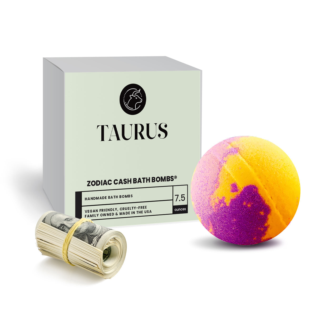 Taurus Zodiac Cash Bath Bomb