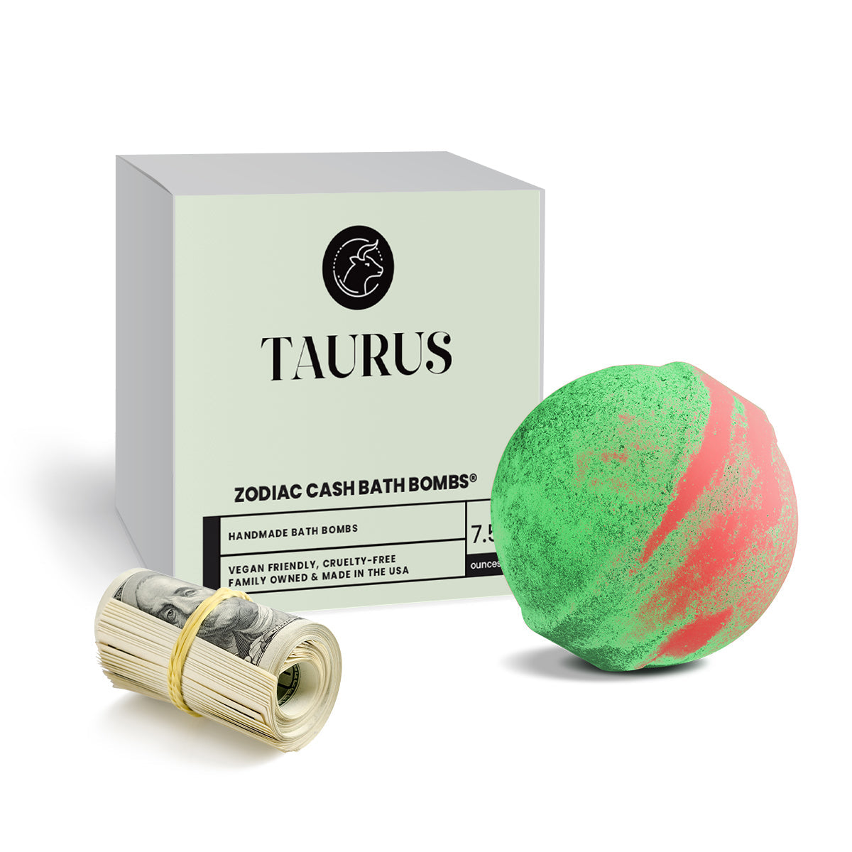 Taurus Zodiac Cash Bath Bomb