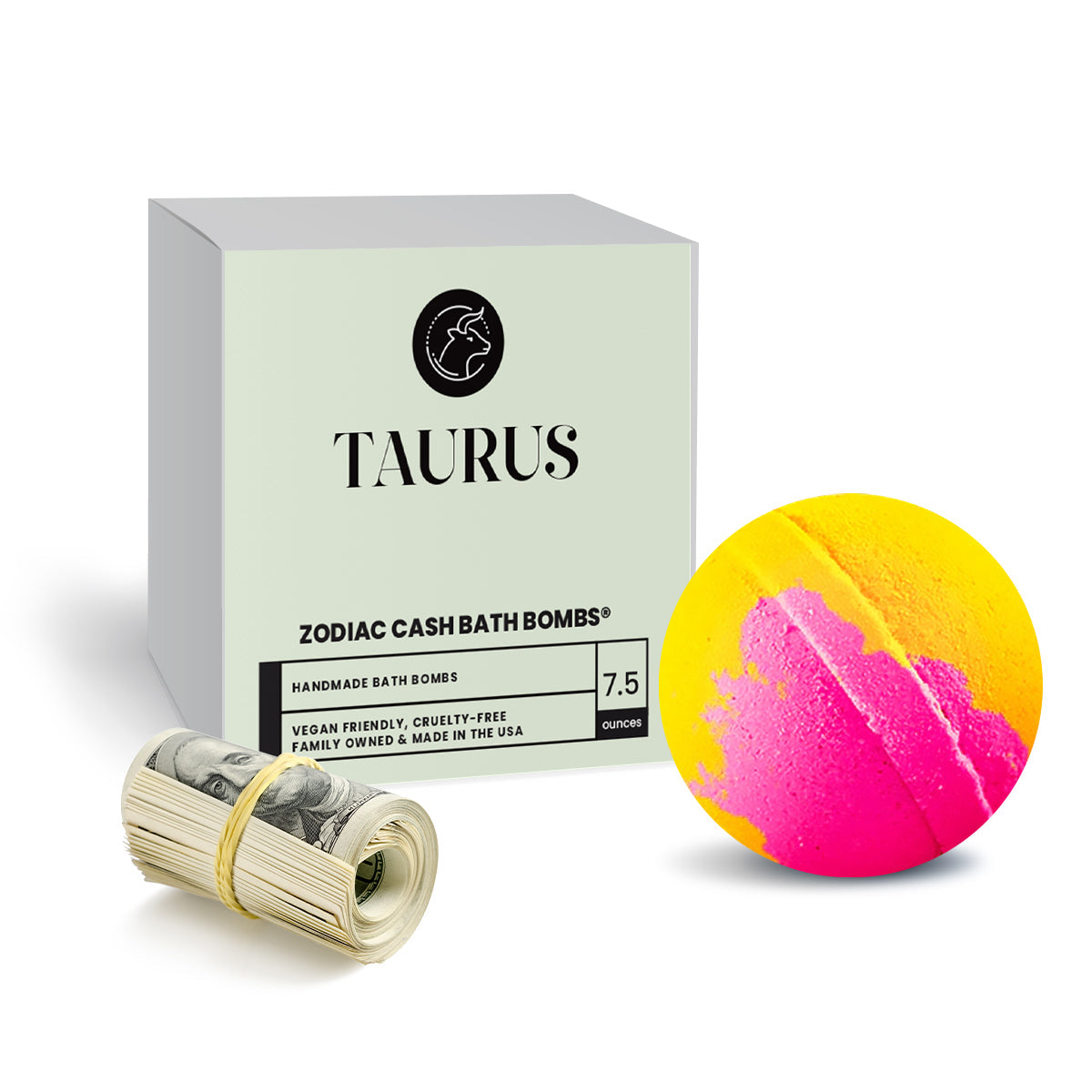Taurus Zodiac Cash Bath Bomb