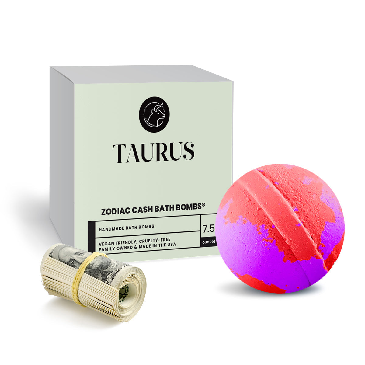 Taurus Zodiac Cash Bath Bomb