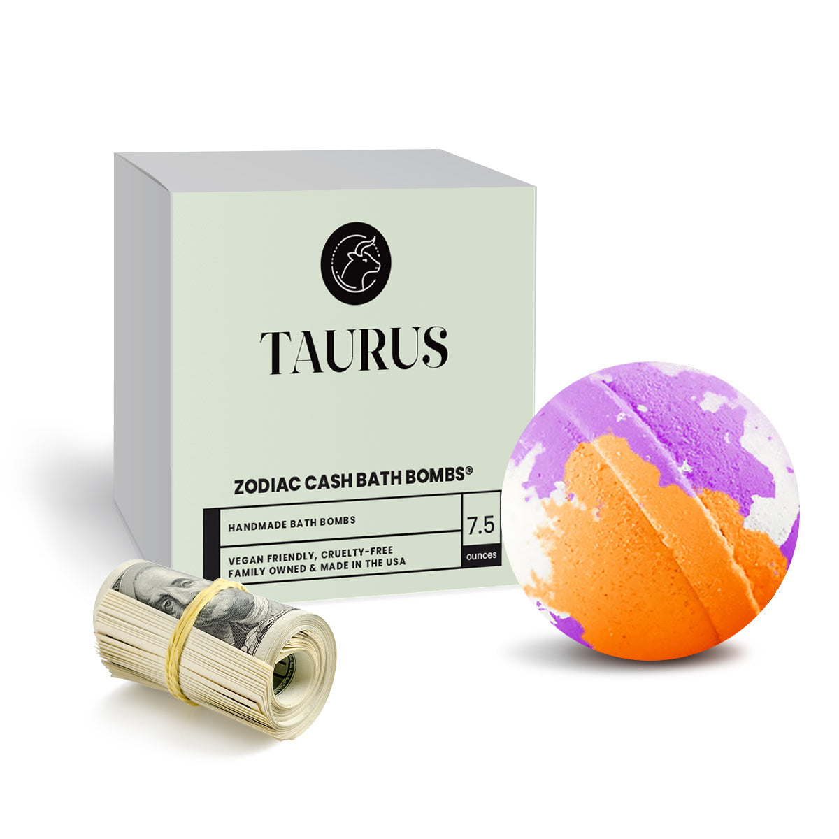 Taurus Zodiac Cash Bath Bomb