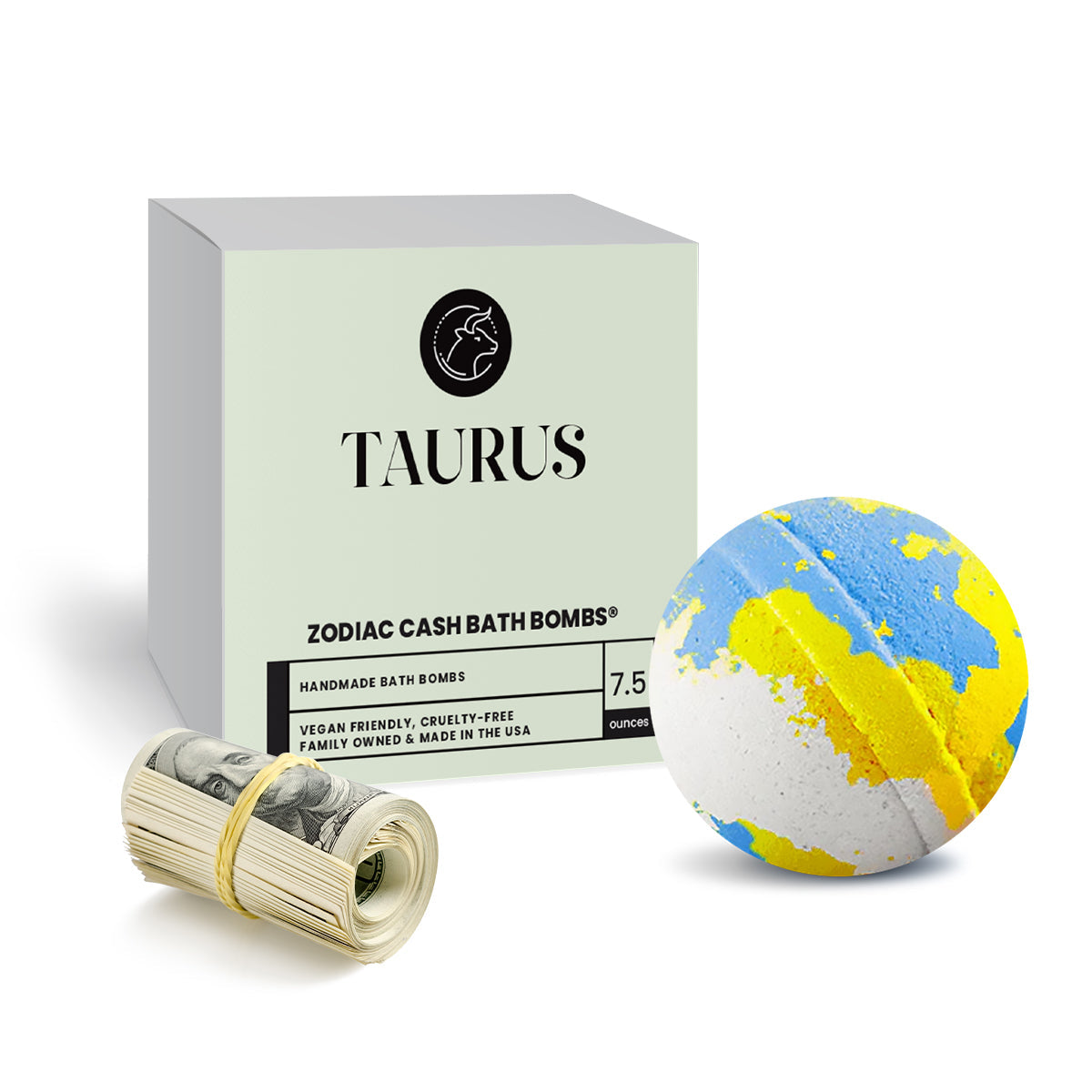 Taurus Zodiac Cash Bath Bomb