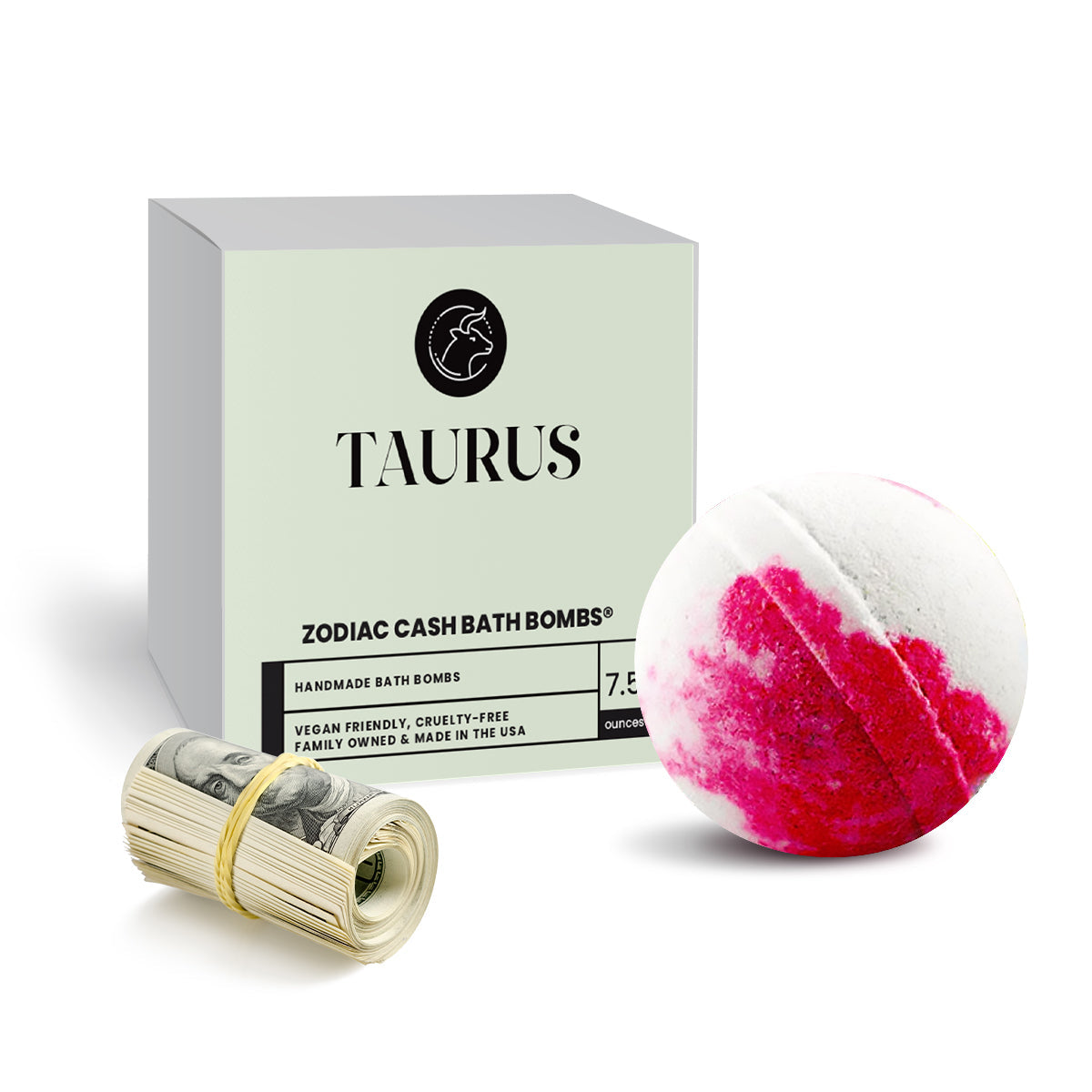Taurus Zodiac Cash Bath Bomb