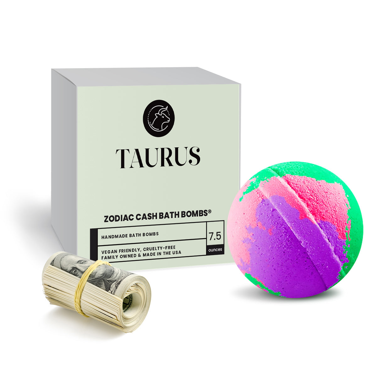 Taurus Zodiac Cash Bath Bomb