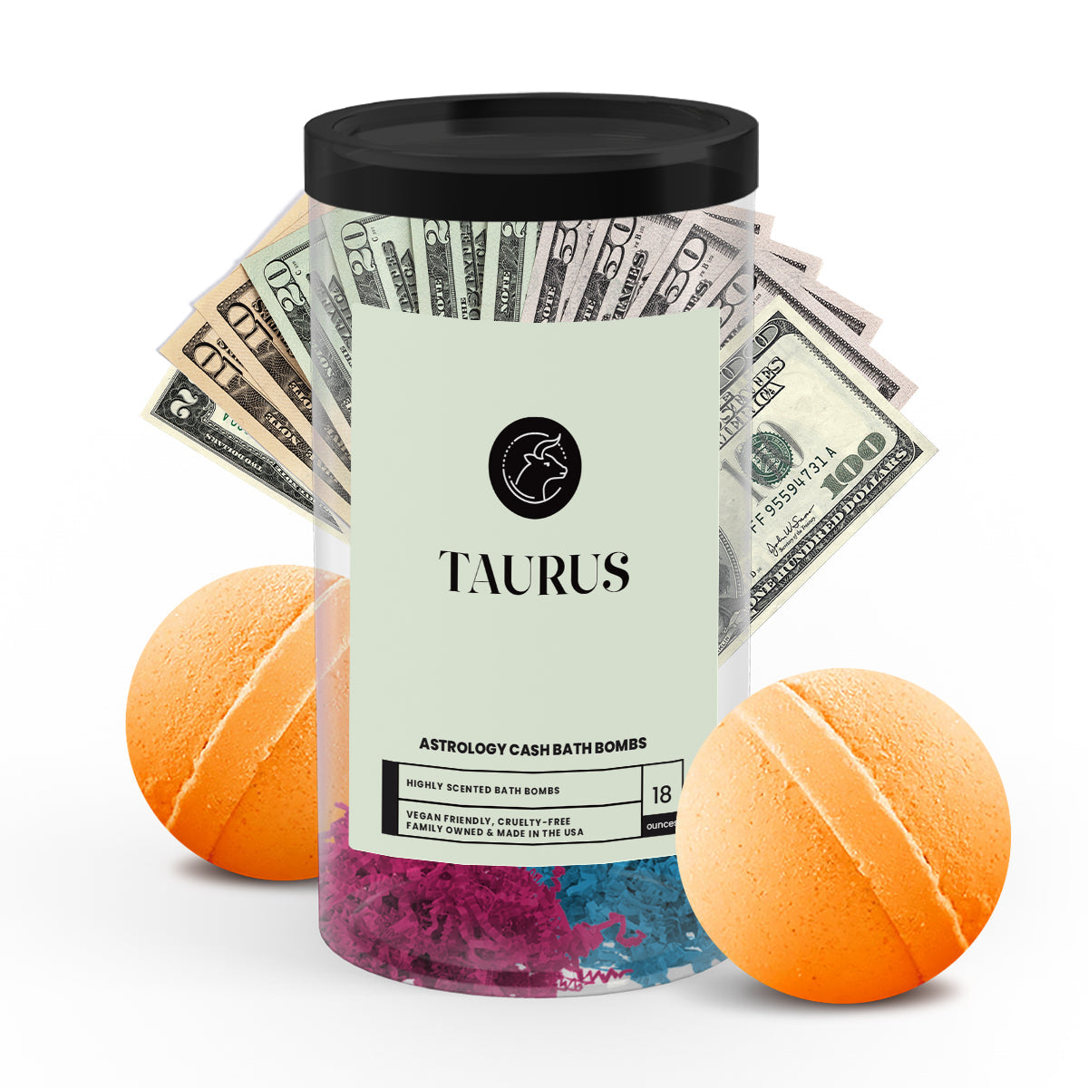 Taurus Astrology Cash Bath Bombs