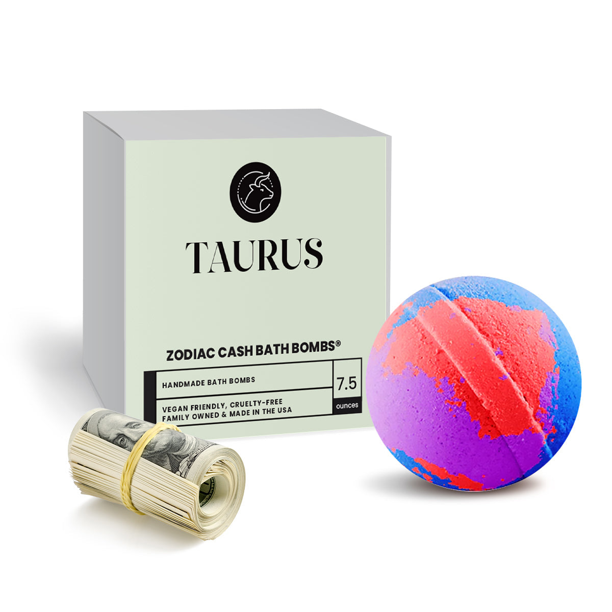 Taurus Zodiac Cash Bath Bomb