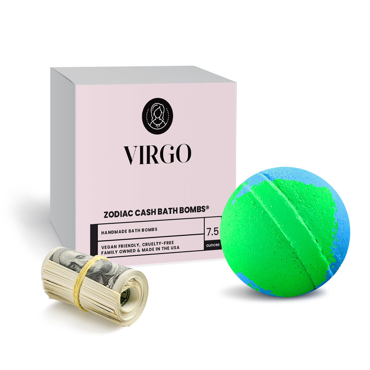 Virgo Zodiac Cash Bath Bomb
