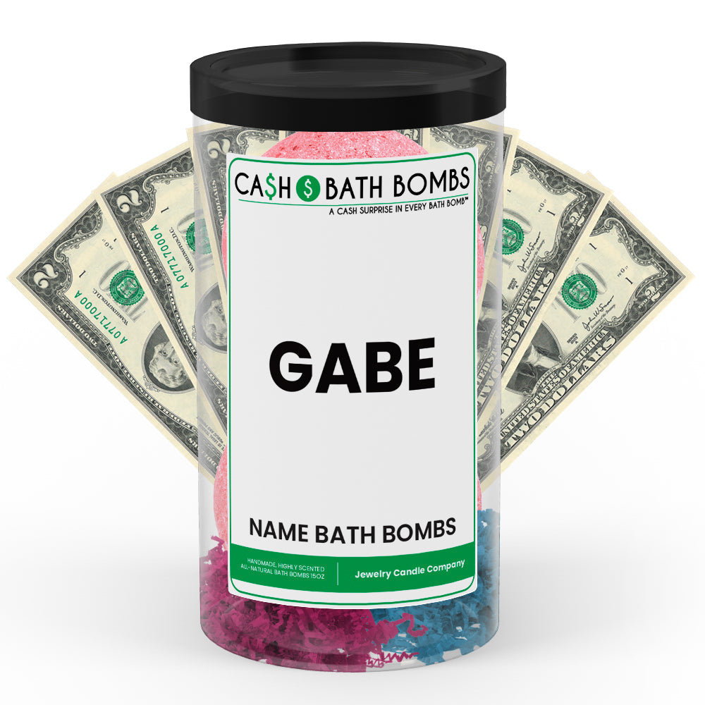GABE Name Cash Bath Bomb Tube