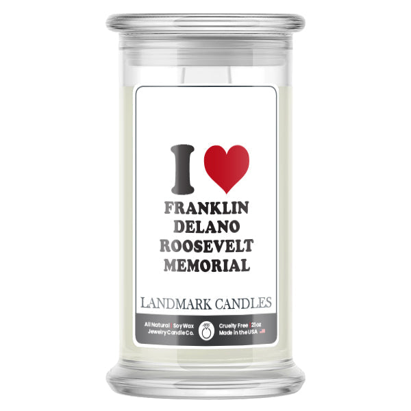 I Love FRANKLIN DELANO ROOSEVELT MEMORIAL Landmark Candles
