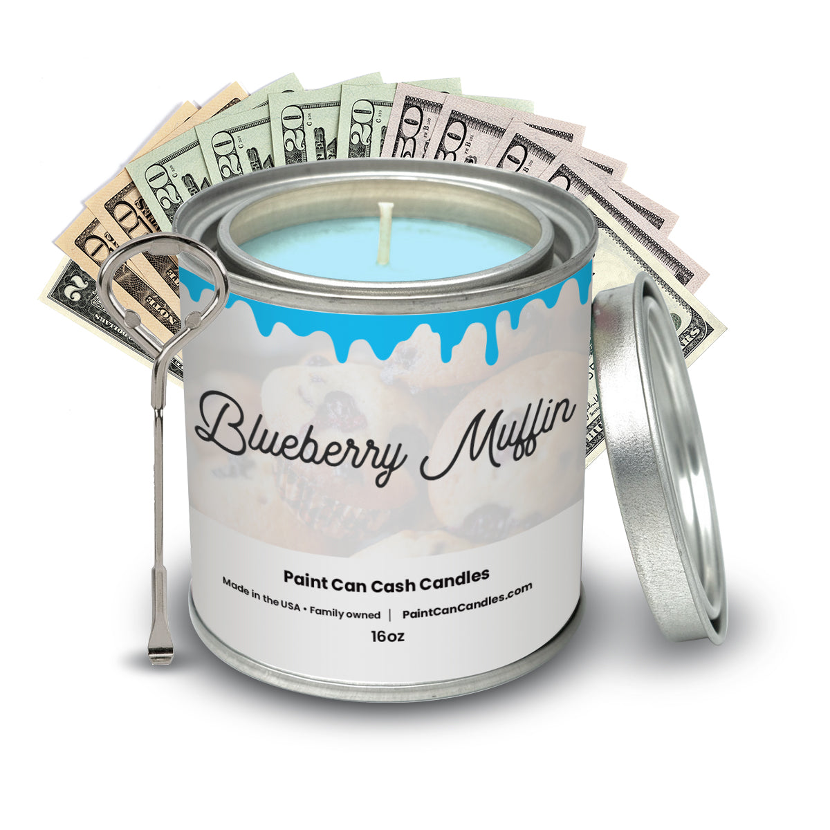 Blueberry Muffins - Paint Can Cash Candles
