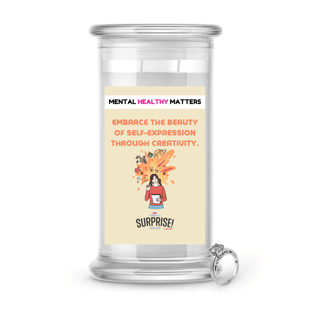 EMBRACE THE BEAUTY OF SELF-EXPRESSION THROUGH CREATIVITY | MENTAL HEALTH JEWELRY CANDLES