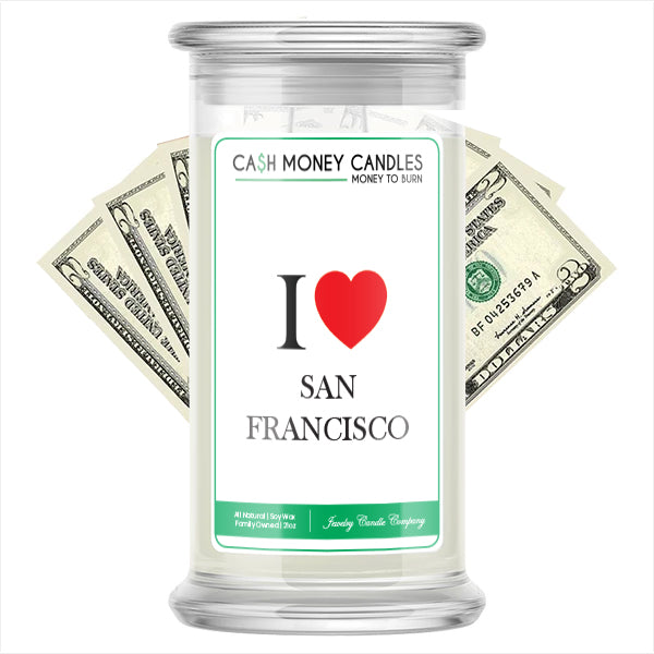 I Love SAN FRANCISCO Candle