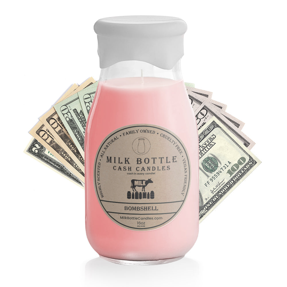 Bombshell - Milk Bottle Cash Candles