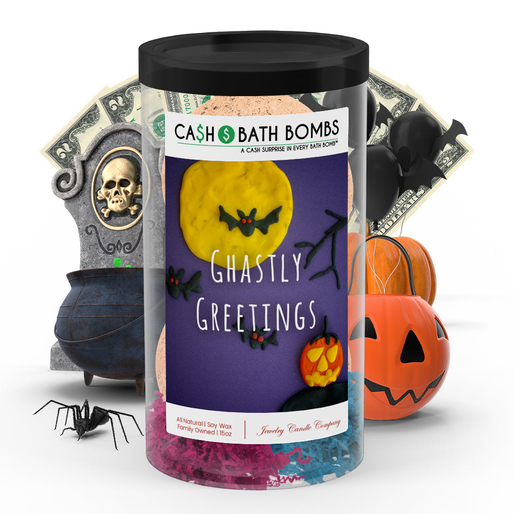 Ghastly greetings Cash Bath Bombs