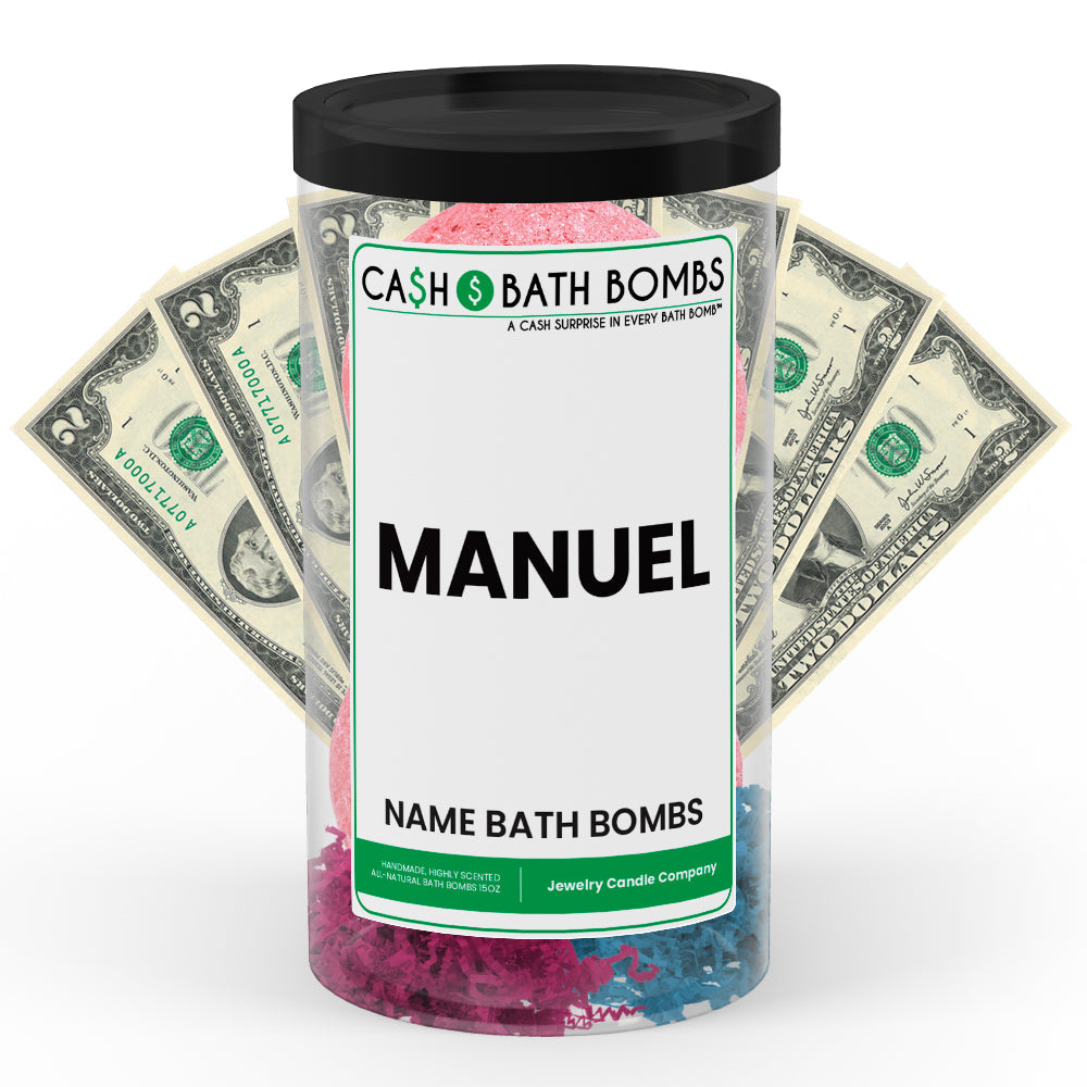 MANUEL Name Cash Bath Bomb Tube
