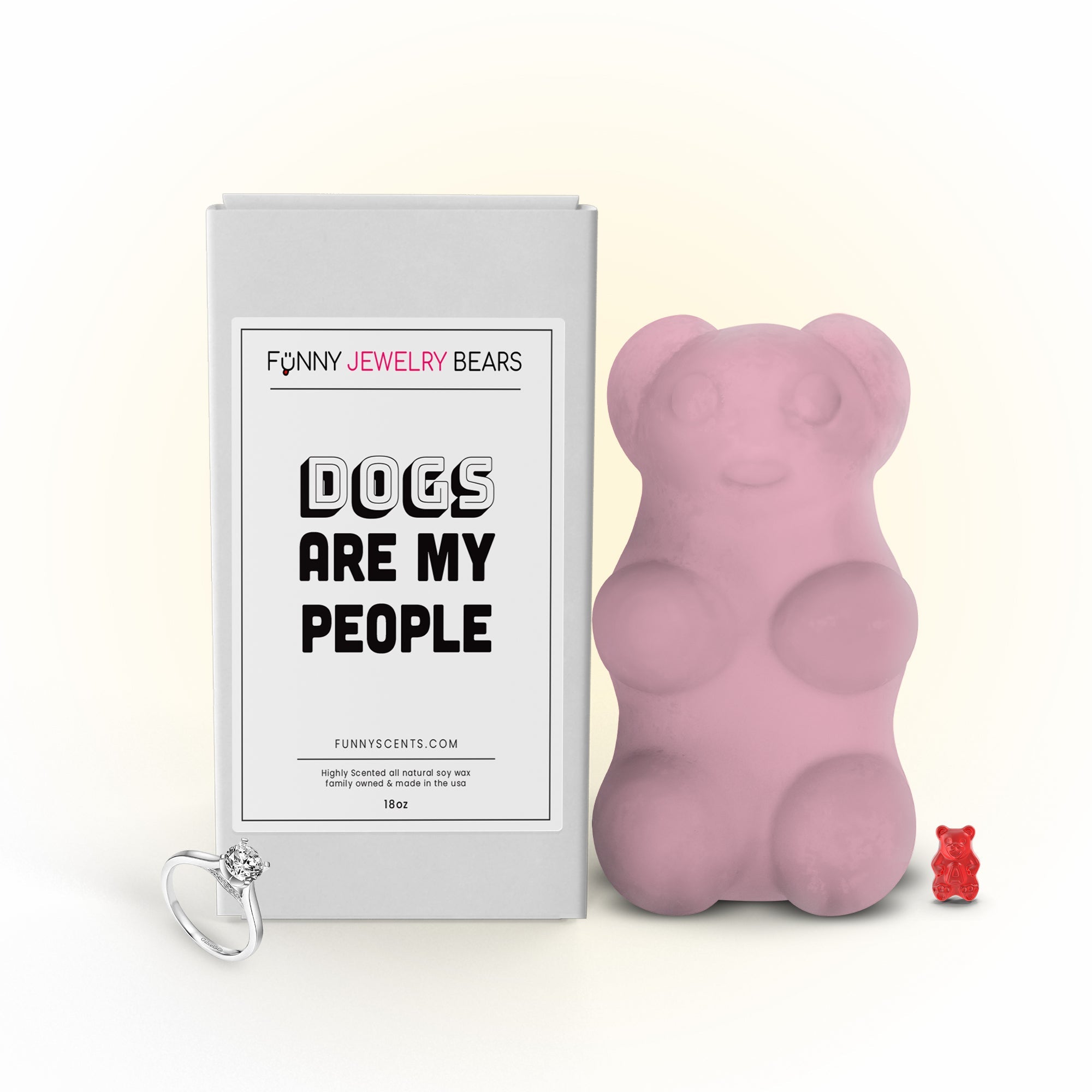 Dogs are My People Funny Jewelry Bear Wax Melts