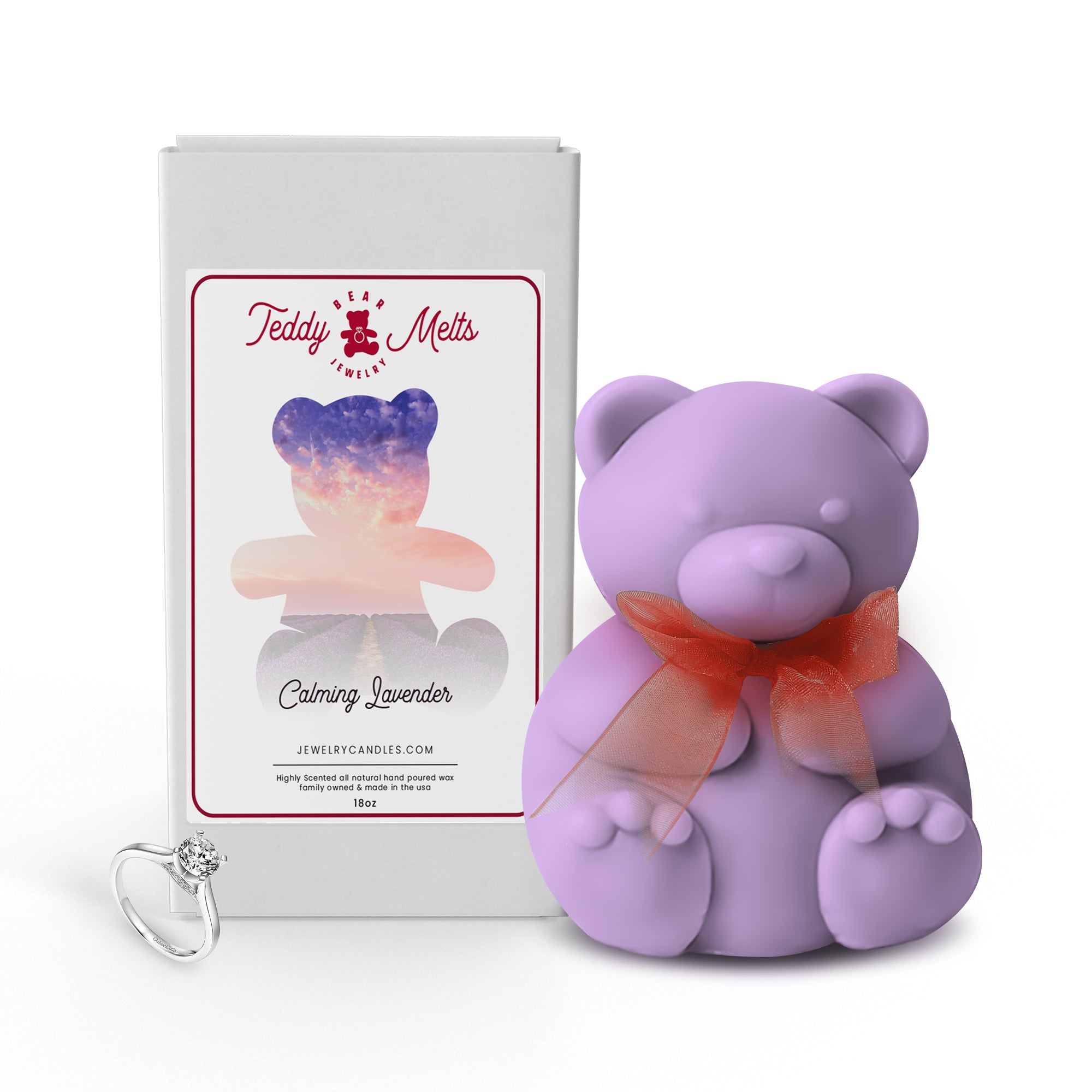 Calming Lavender GIANT Teddy Bear Jewelry Wax Melts