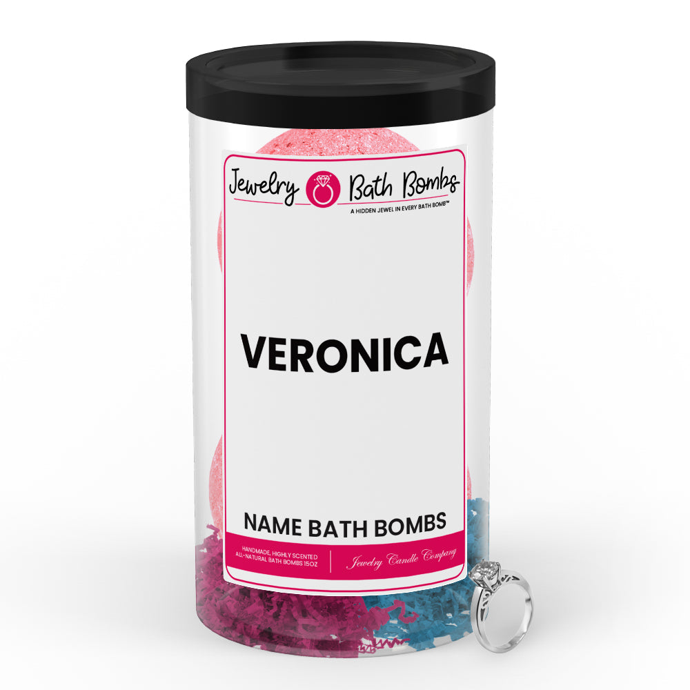 VERONICA Name Jewelry Bath Bomb Tube