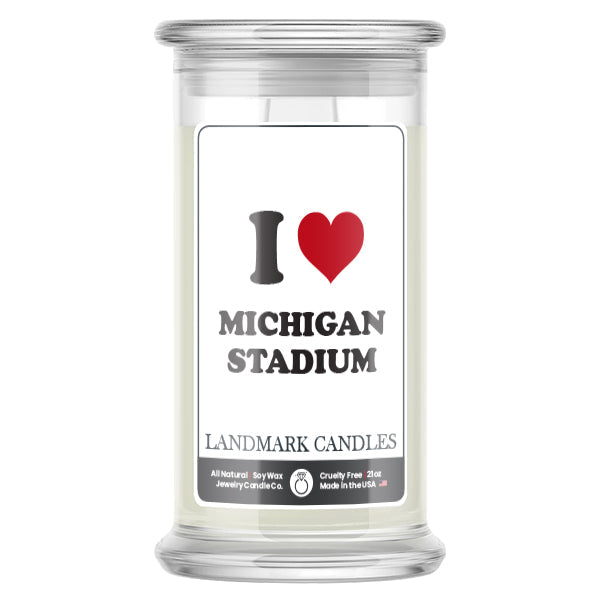 I love MICHIGAN STADIUM Landmark Candles