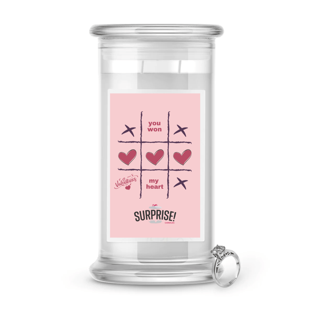 You won My heart | Valentine's Day Surprise Jewelry Candles