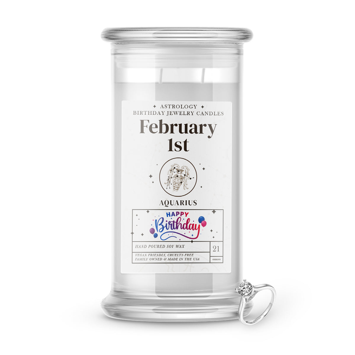 AQUARIUS | ASTROLOGY BIRTHDAY JEWELRY CANDLES