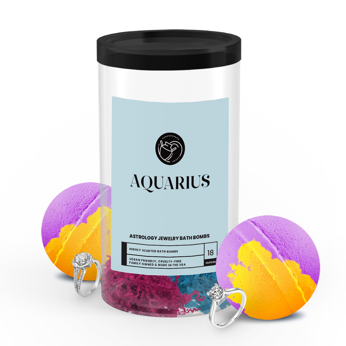 Aquarius Astrology Jewelry Bath Bombs