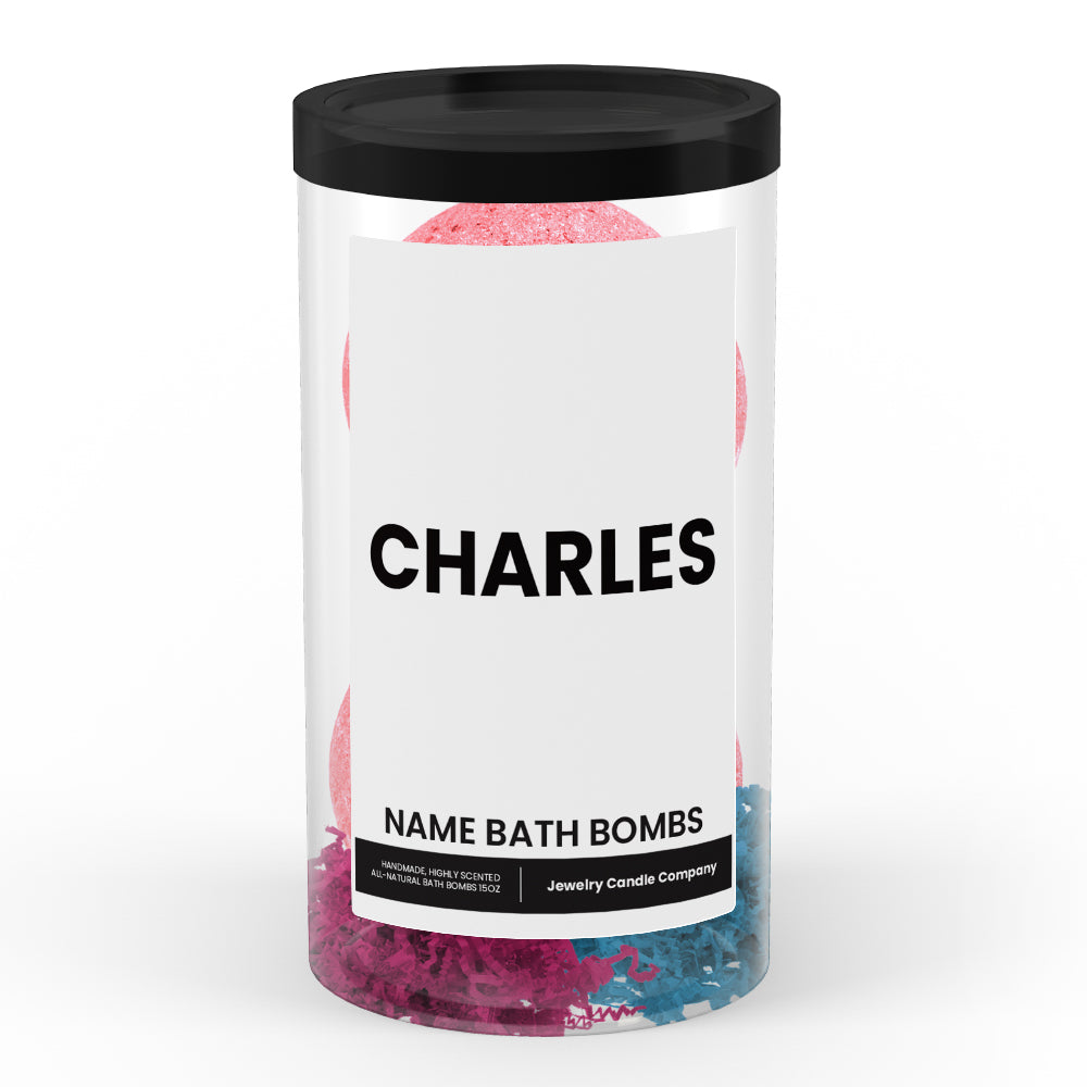 CHARLES Name Bath Bomb Tube
