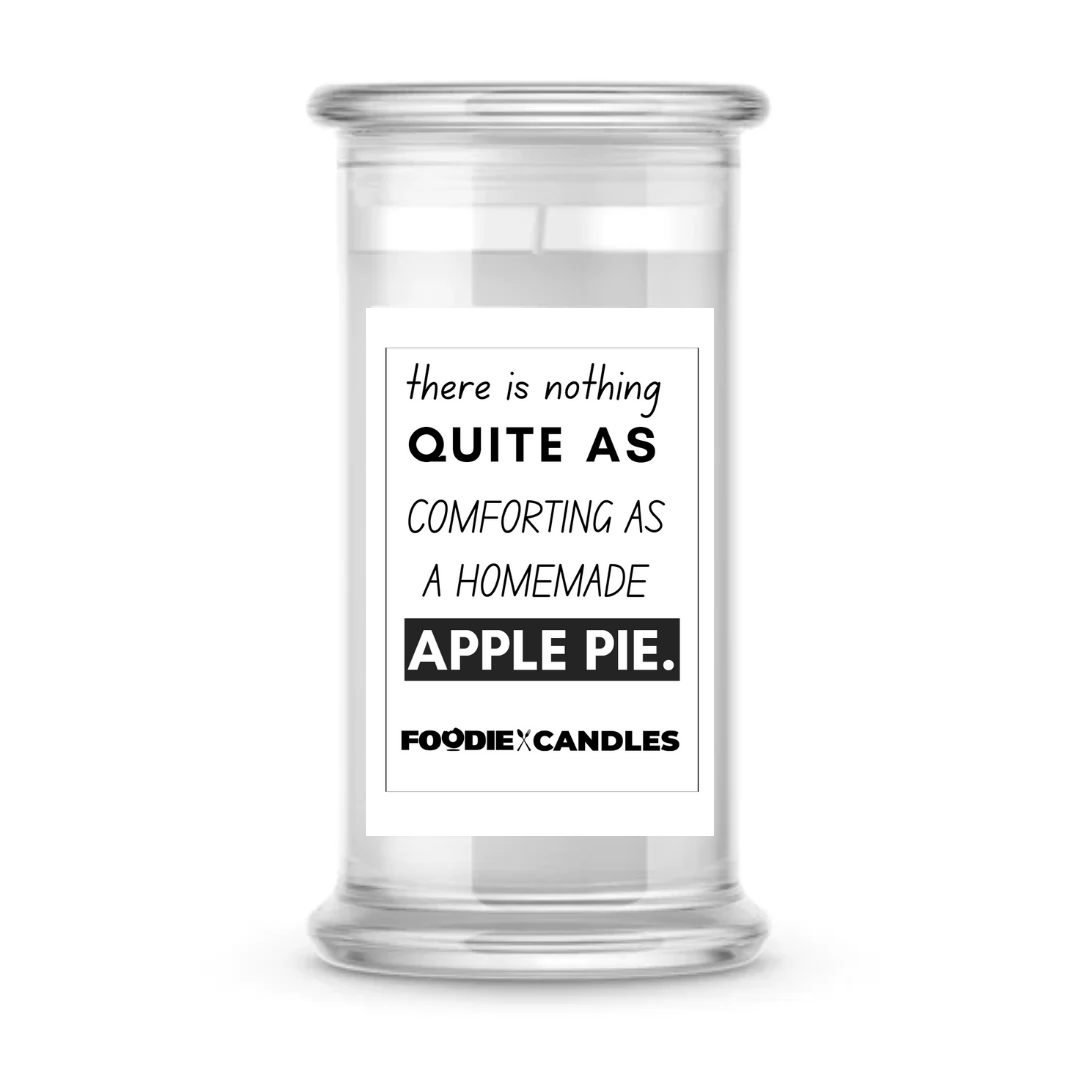 There is nothing quite as comforting as homemade apple pie | Foodie Candles