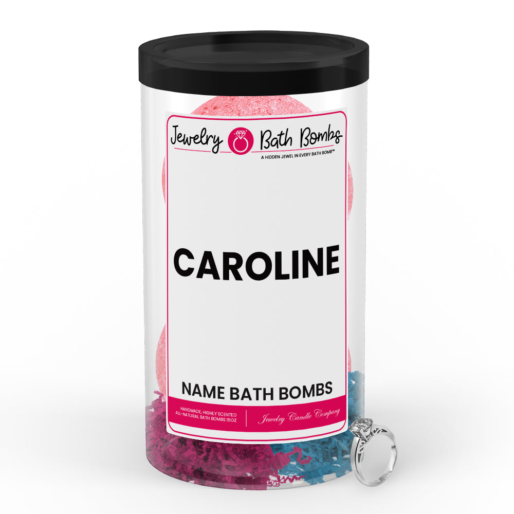 CAROLINE Name Jewelry Bath Bomb Tube