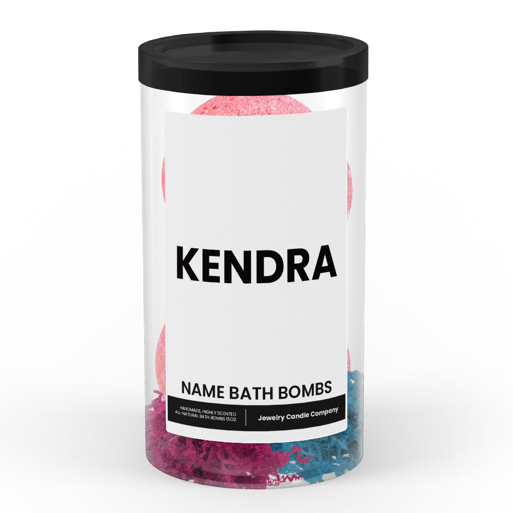 KENDRA Name Bath Bomb Tube