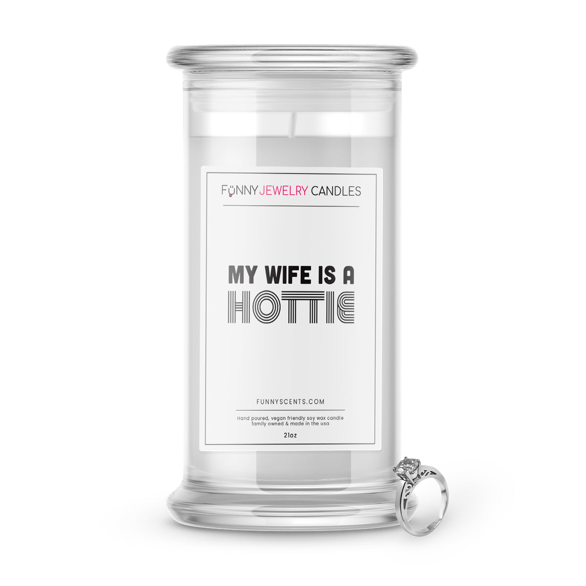 My Wife is a Hottie Jewelry Funny Candles