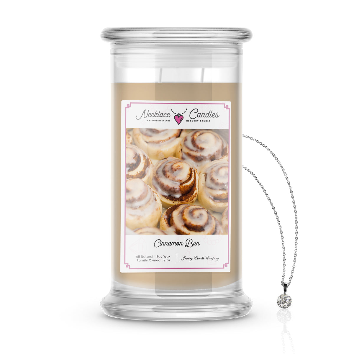 Cinnamon Bun | Necklace Candles