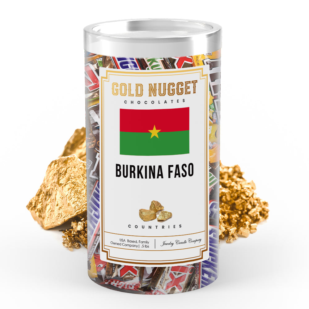 Burkina Faso Countries Gold Nugget Chocolates
