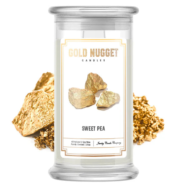 Sweet Pea Gold Nugget Luxury Candles