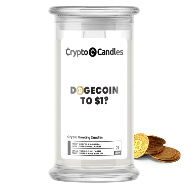 Dogecoin To $1? Crypto Greeting Candles
