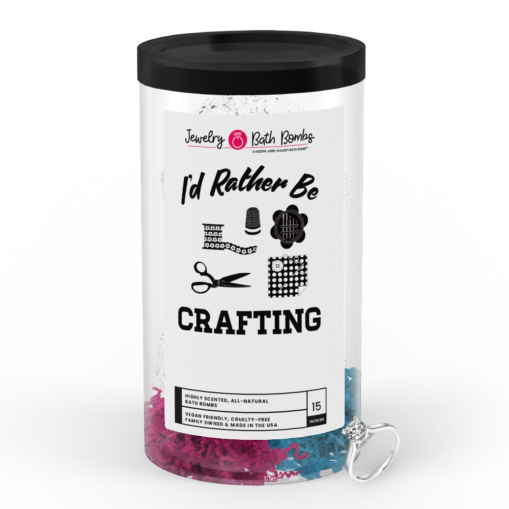 I'd rather be Crafting Jewelry Bath Bombs