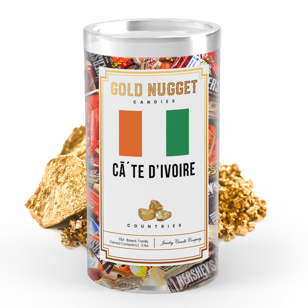 CA TE D'ivoire Countries Gold Nugget Candy