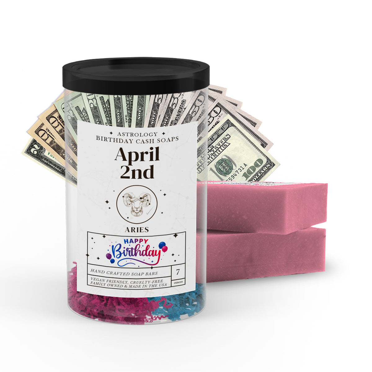 ARIES | Astrology Birthday Cash Money Soaps (2-PACKS)