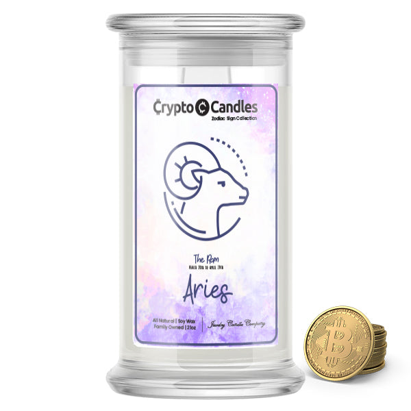 Aries Zodiac Crypto Candles