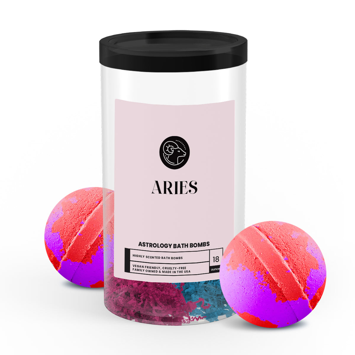 Aries Astrology Bath Bombs
