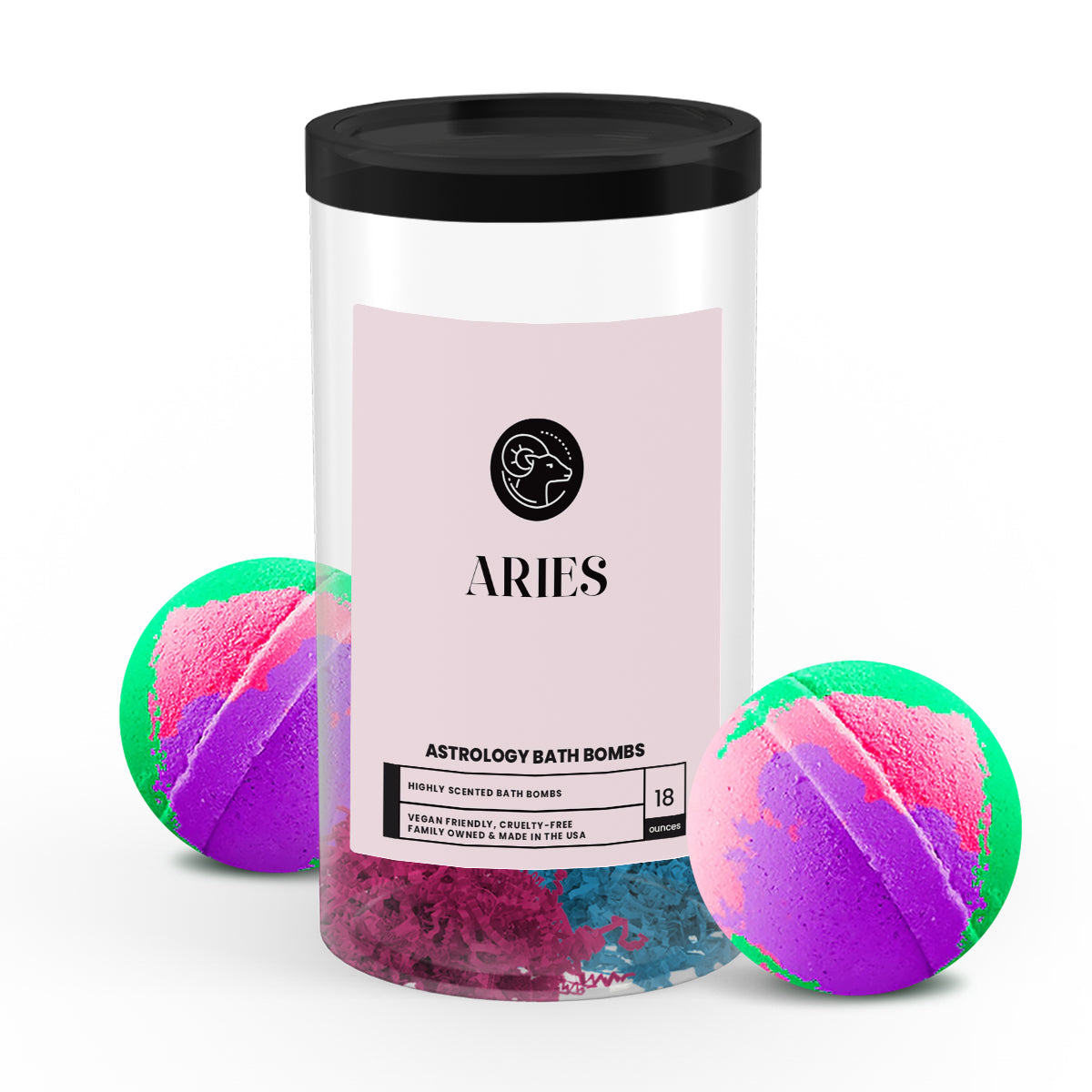 Aries Astrology Bath Bombs