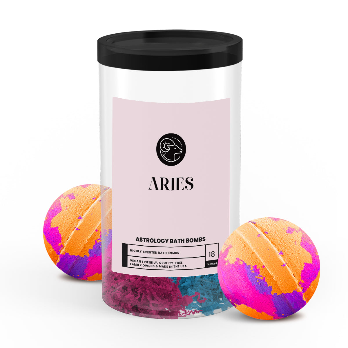 Aries Astrology Bath Bombs