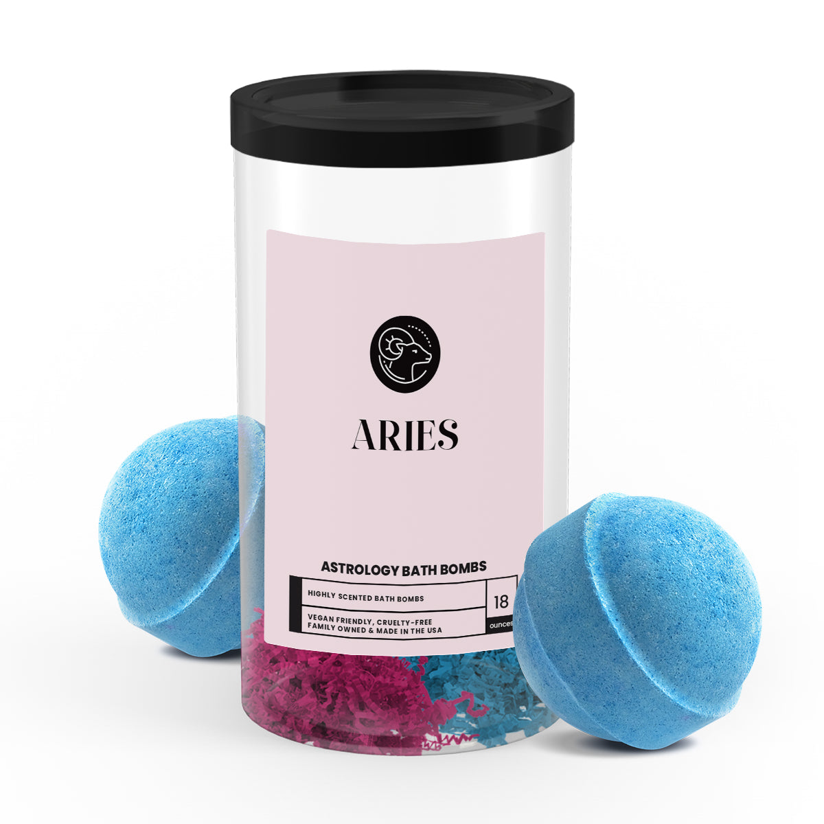 Aries Astrology Bath Bombs