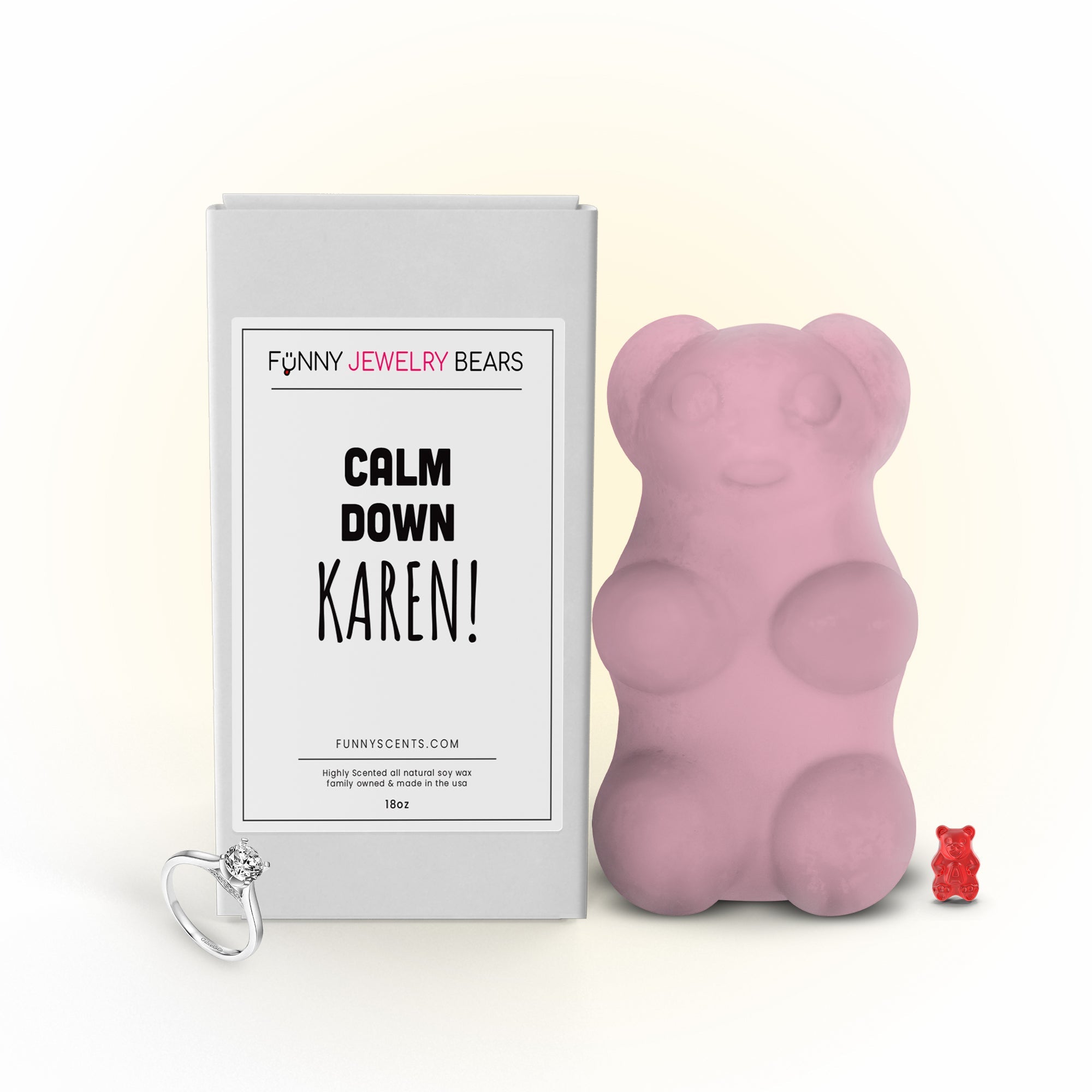 Calm Down Karen! Funny Jewelry Bear Wax Melts