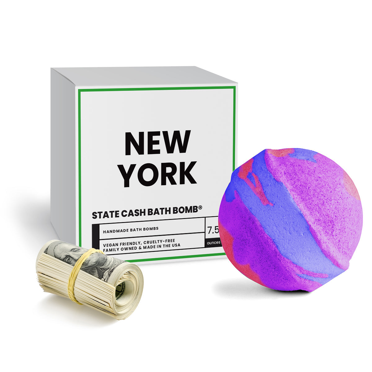 New York State Cash Bath Bomb