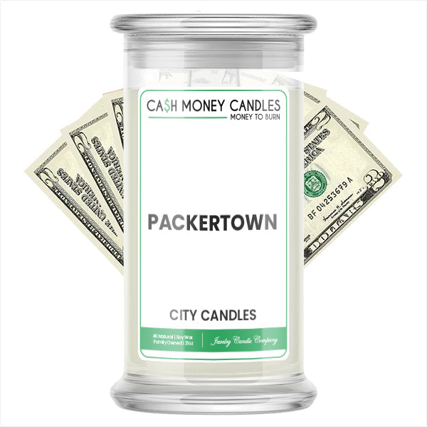 Packertown City Cash Candle