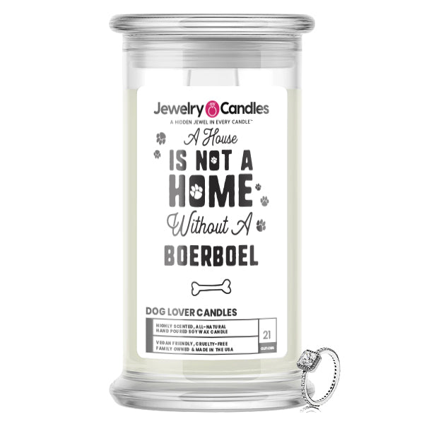 A house is not a home without a Boerboel Dog Jewelry Candle